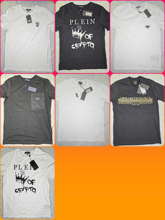 Koszulka plein t-shirt armani koszulki męskie plein nowość pp