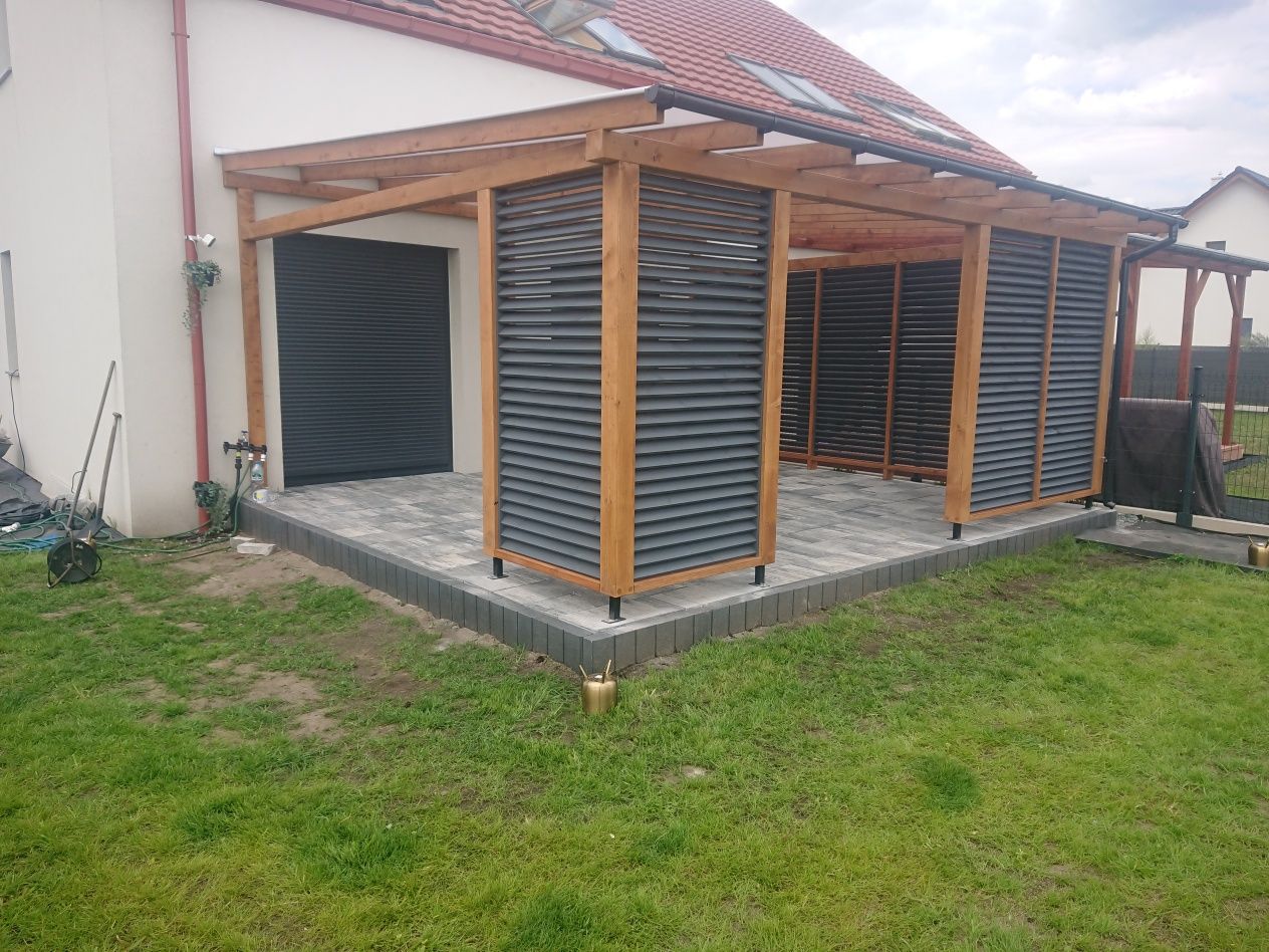 Zadaszenie tarasu pergola Patio ruchome deseczki