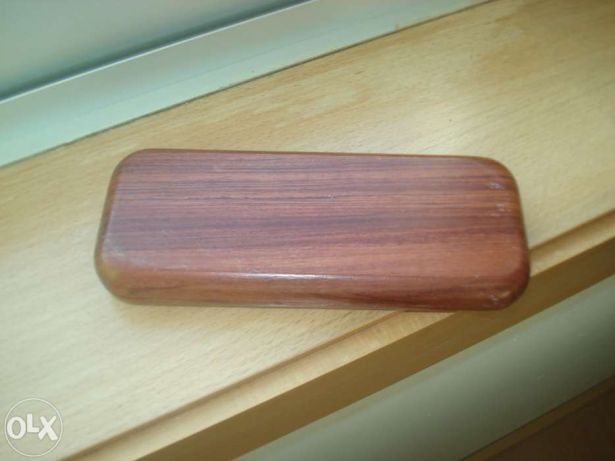 Estojo com 2 canetas madeira