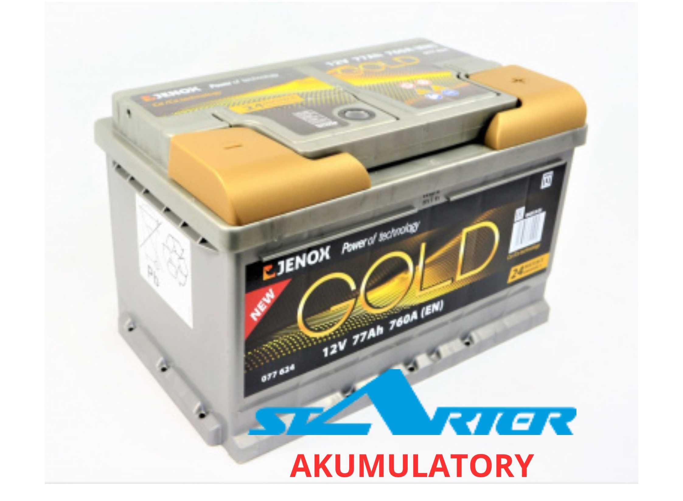 Akumulator JENOX GOLD 77Ah 760A Sandomierz