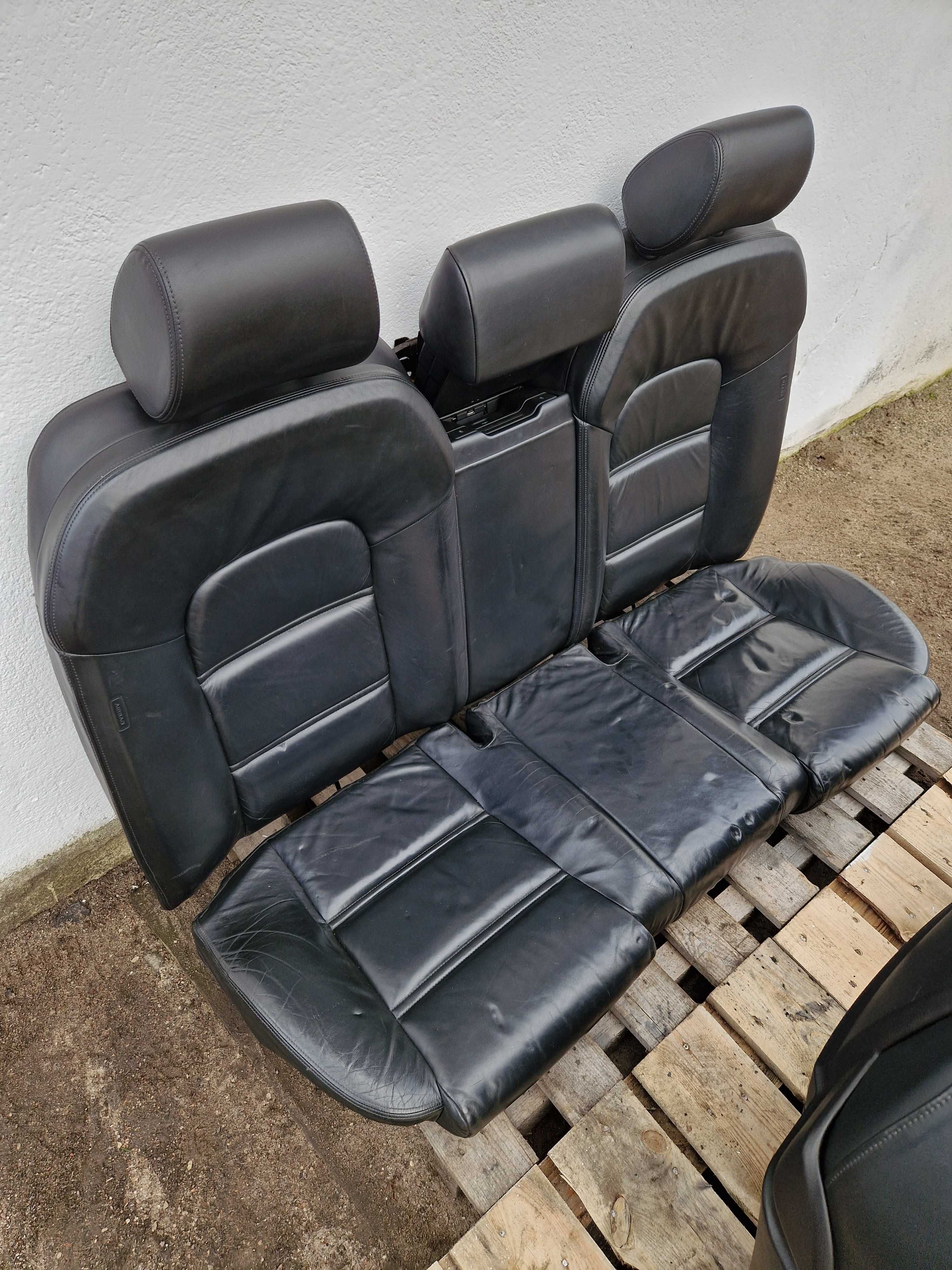 Komplet Wnętrze Fotele Skóra FULL Pamięć Audi A8 D3 Europa IDEALNE !