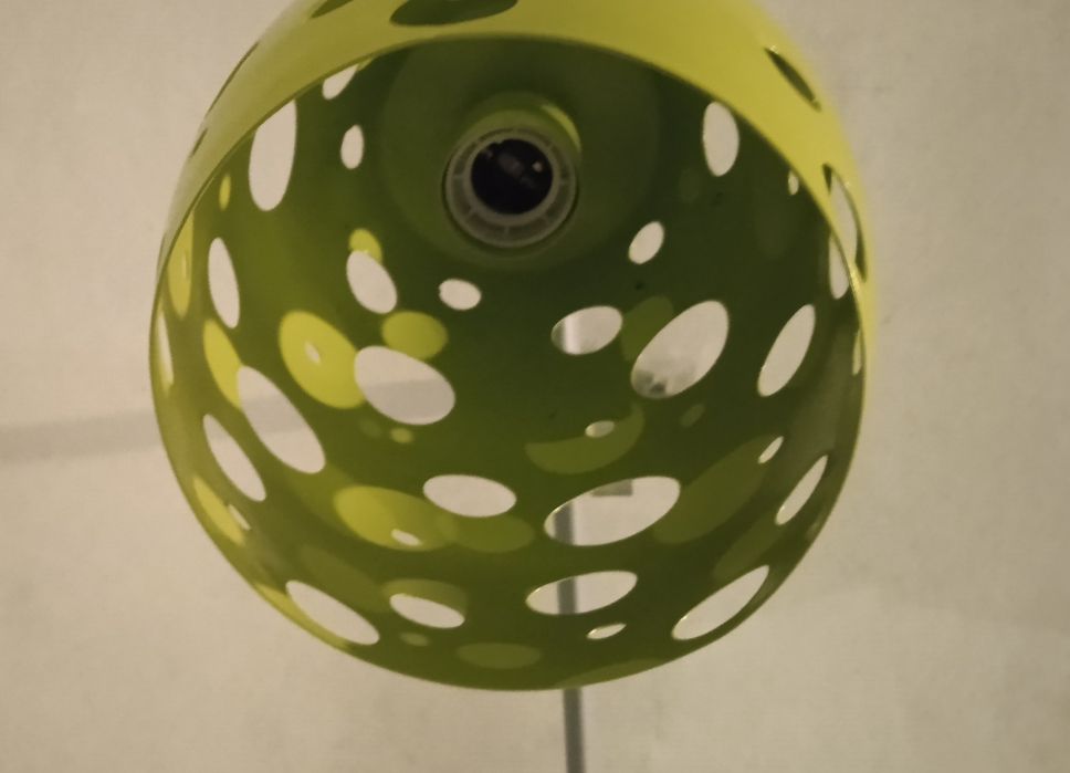 Candeeiro teto verde