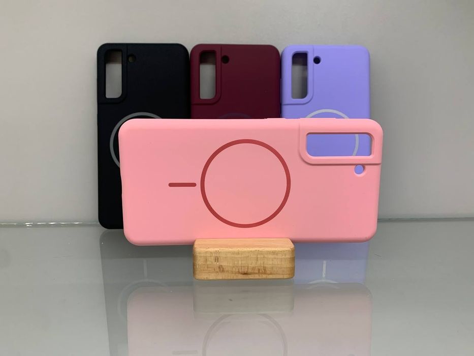 Samsung S21 FE MagSafe Противоударный чехол Софт Тач чохол мікрофібра