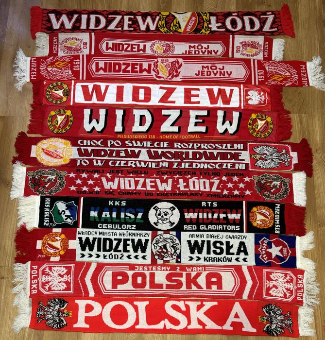 Szal szalik Widzew Łódź