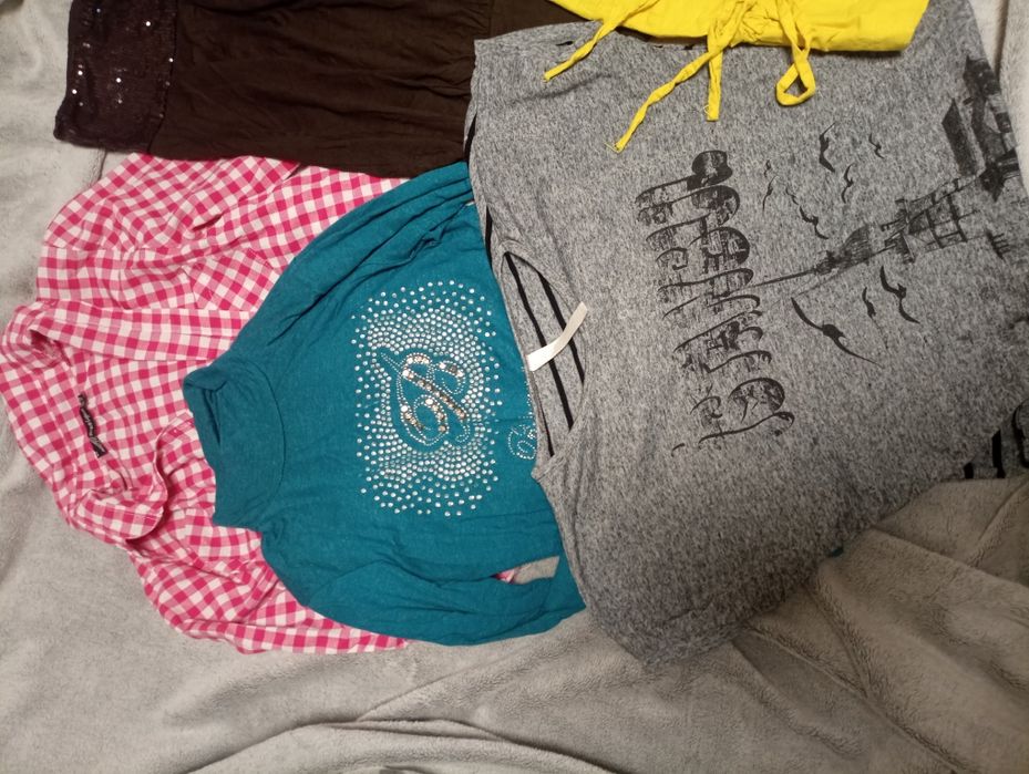 Пакет вещей 12-13 лет, рубашка, юбка, футболки