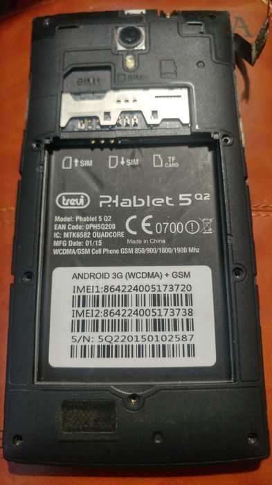 Trevi Phablet 5Q2 Shiftphone Shift4 doopro P5pro Nous NS5006