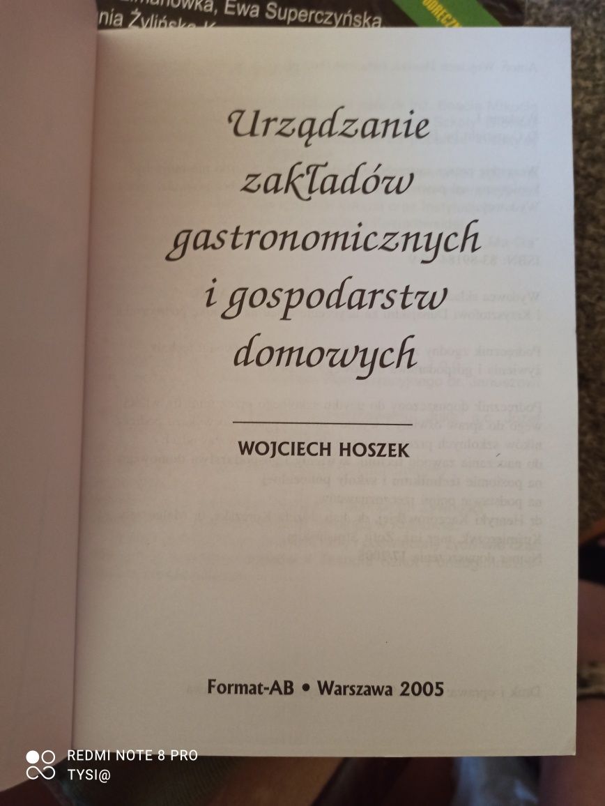 Urządzanie Zakładów Gastronomicznych i  gospodarstw domowych