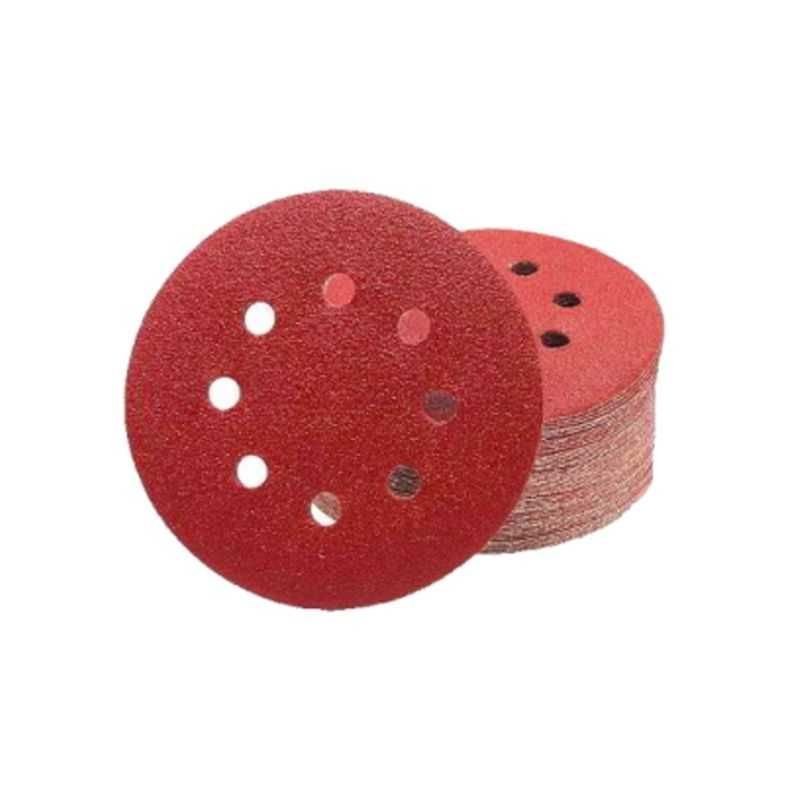 PAPIER ŚCIERNY P80 KRĄŻEK na rzep z otworami 125 mm 50 szt KD11809
