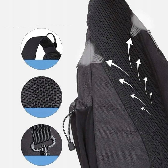 Nerka Plecak Torba Na Jedno Ramię Saszetka Crossbody Miejski Męski