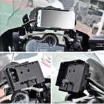 Motocyklowy uchwyt na telefon komórkowy z ładowarką USB