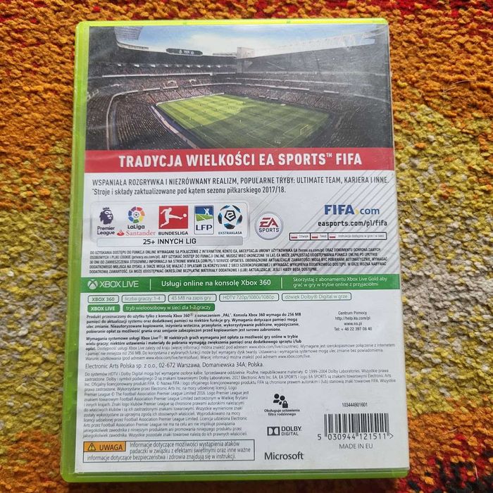 Fifa 18 Xbox 360 PL, Skup/Sprzedaż