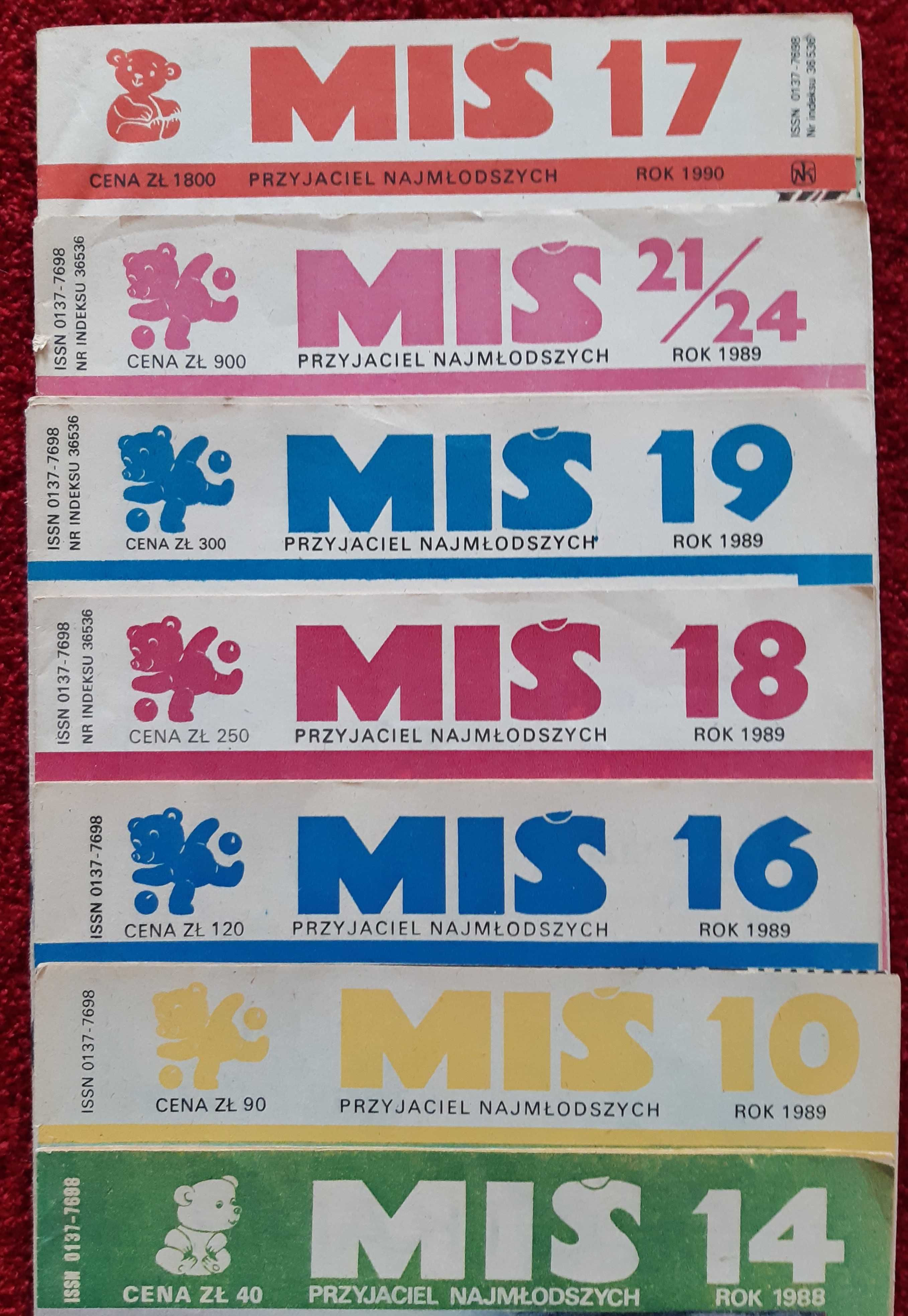 Czasopisma dziecięce MIŚ z 1988r-1990r