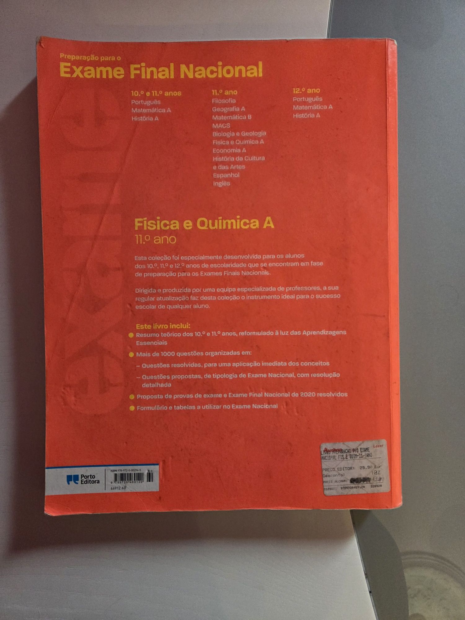 Livro de Preparação para Exame - Física e Química A - 2021