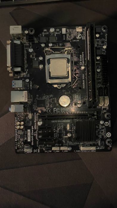 Материнська плата комплект Gigabyte ga-h81m-DS2, i5 4460, 16gb ddr3