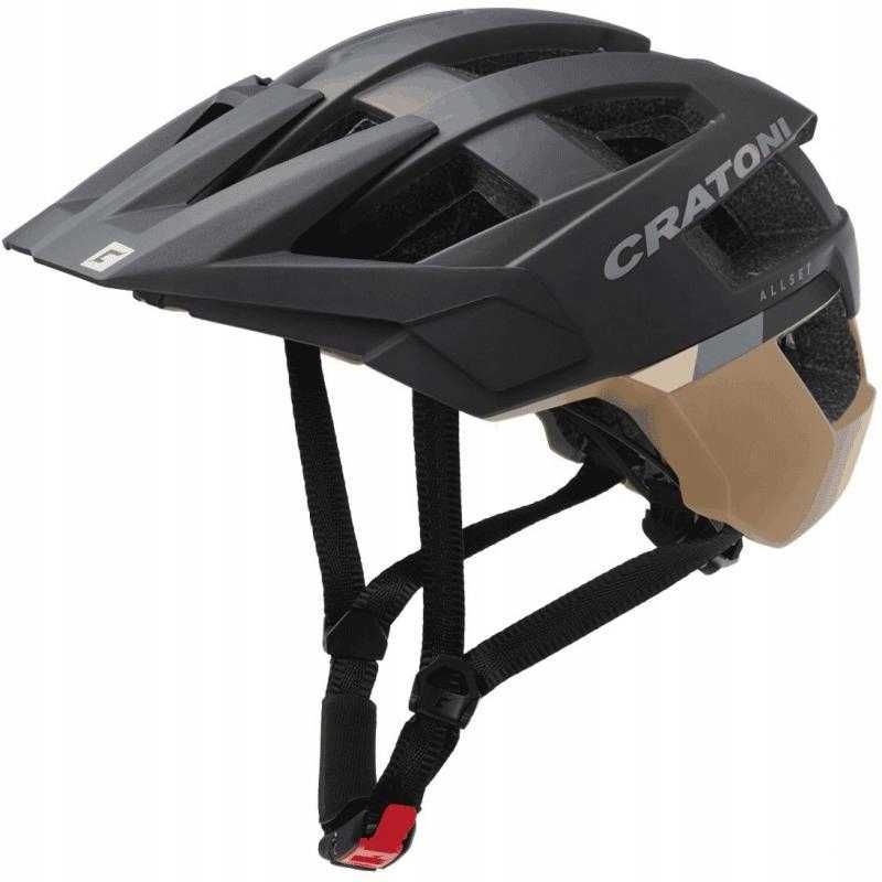 Kask Cratoni AllSet czarny / piaskowy rozmiar M-L 58-61 cm