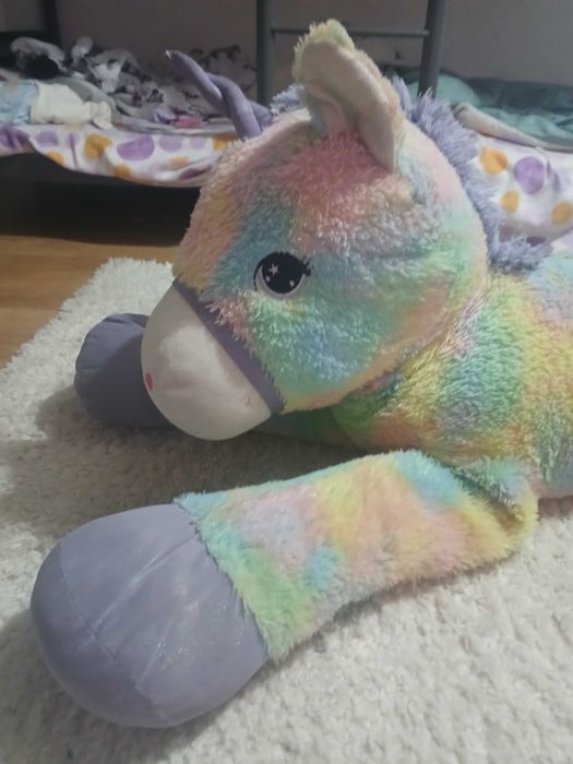 Peluche grande  unicórnio