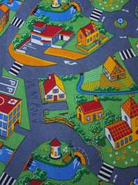 Wykładzina dziecięca droga, ulice, miasteczko, pętelka  200 x 200