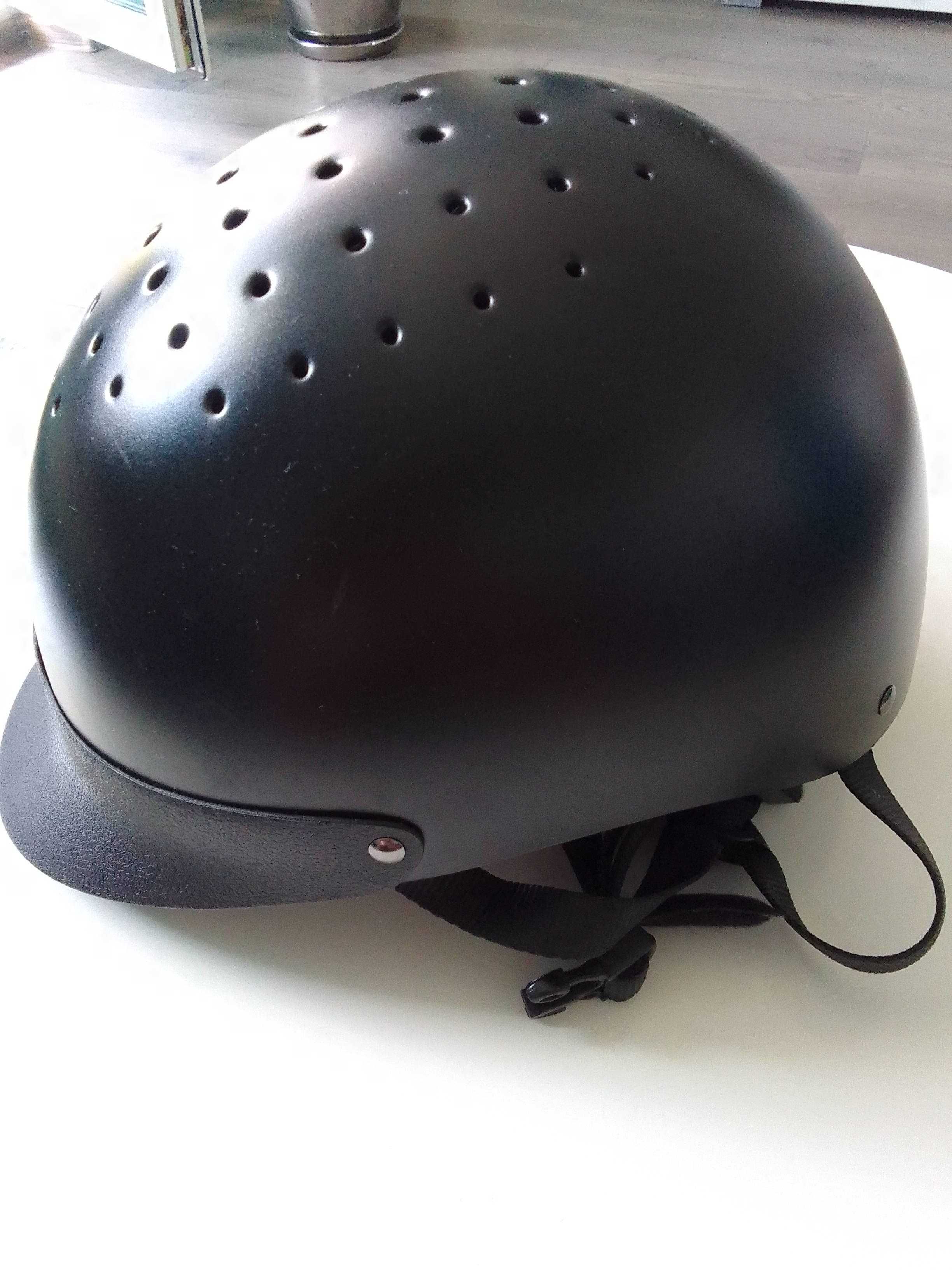 Kask jeżdziecki + czapsy - Rozmiar S