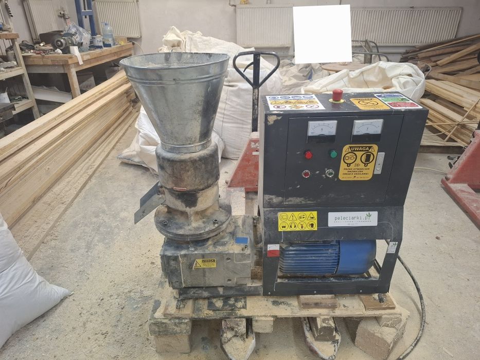 Peleciarka młyn 11 kw kompletna linia do pelletu