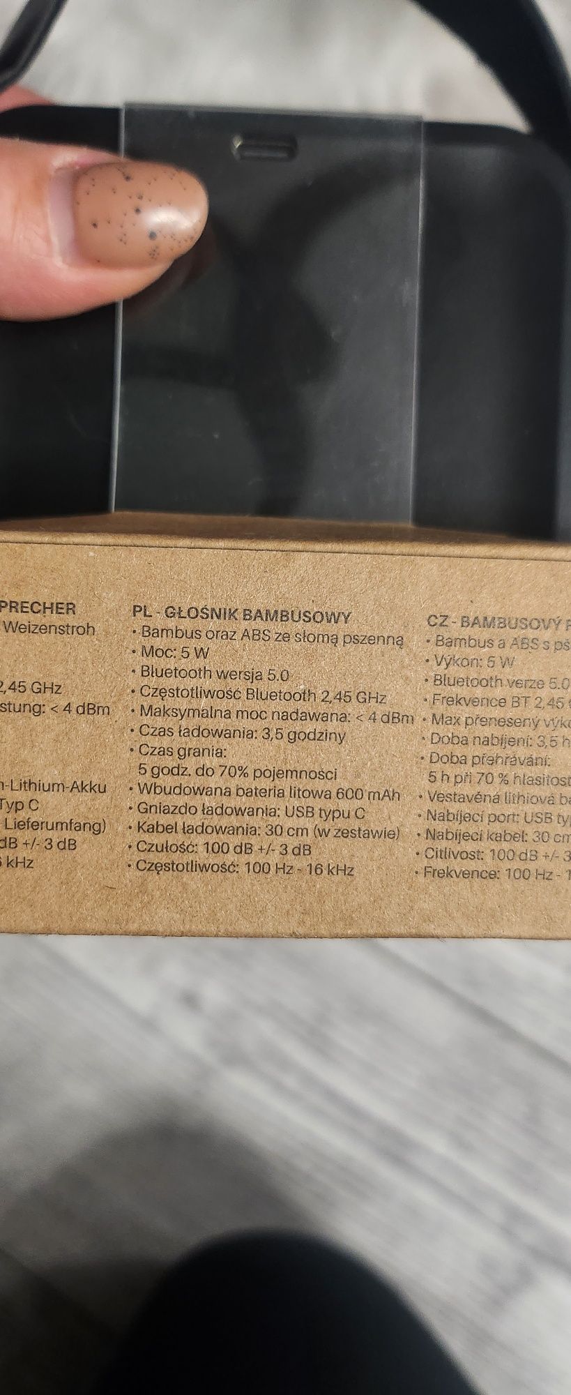 Głosnik przenośny XITE Bamboo Speaker