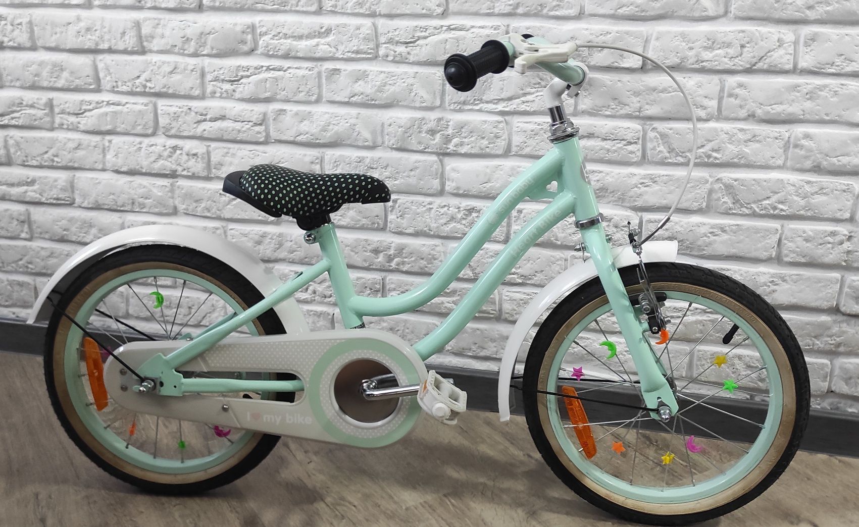 Sunbaby heartbike 16" miętowy