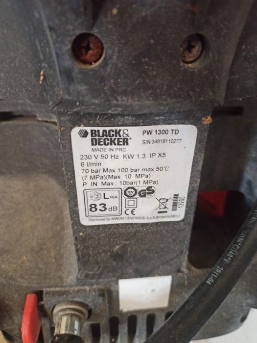 Myjka ciśnieniowa black&deker 1300W
