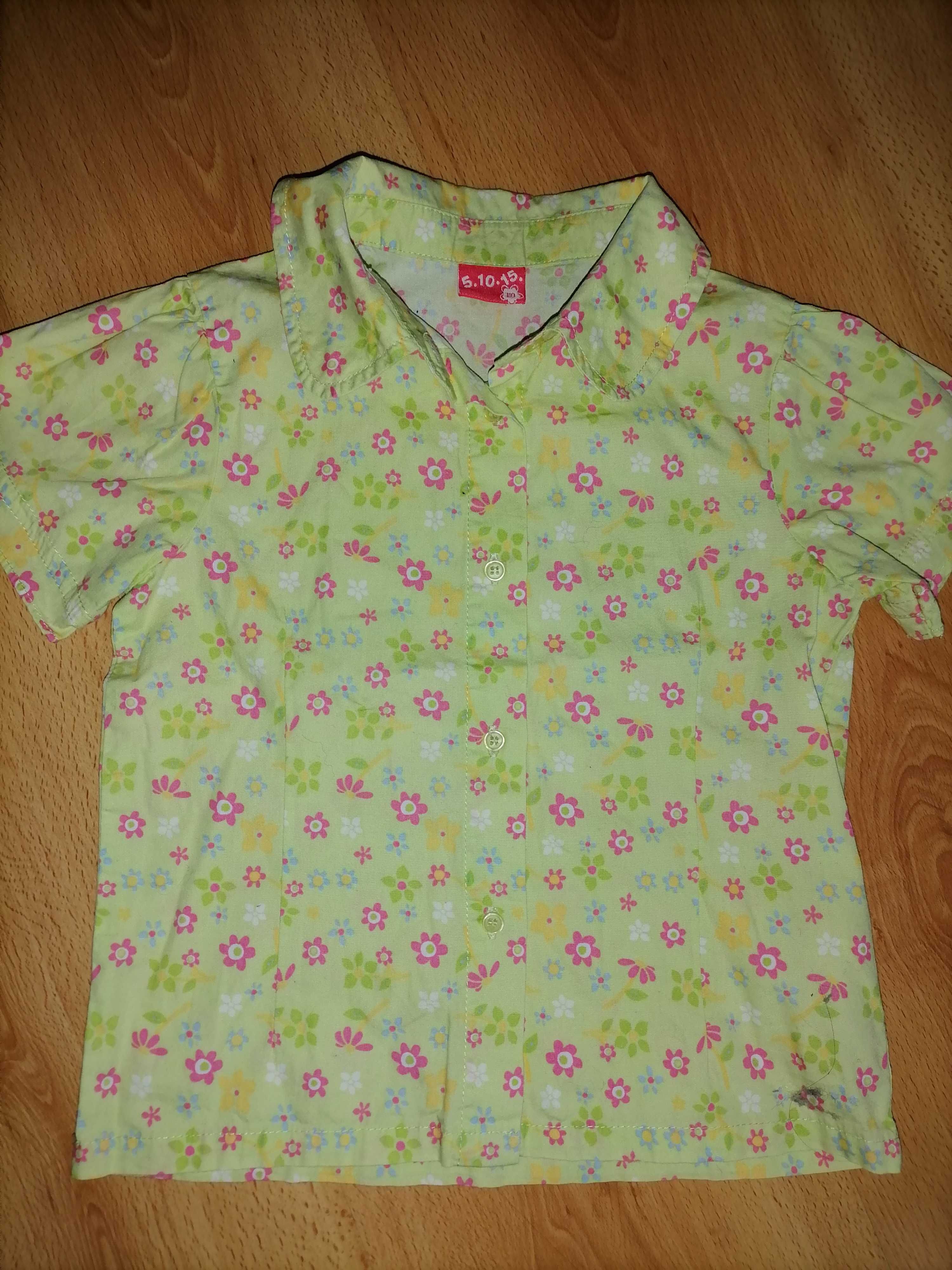 Bluzeczki koszulowe dla dziewczynki 110