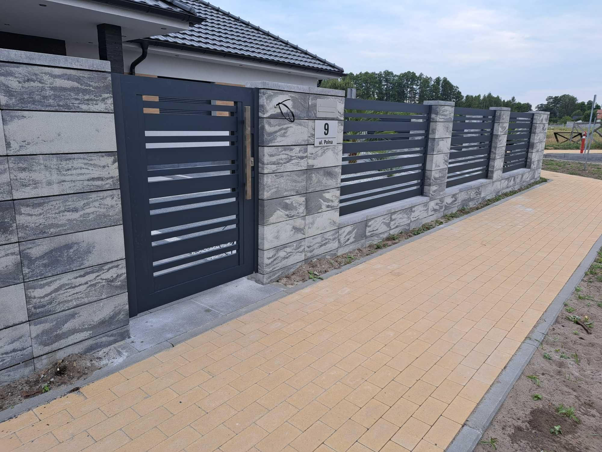Ogrodzenie metalowe ogrodzenia płot przęsło furtka brama