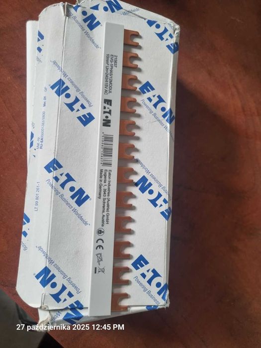 Szyna łączeniowa 1P 63A na 12 modułów EATON EVG-1PHAS/12MODUL