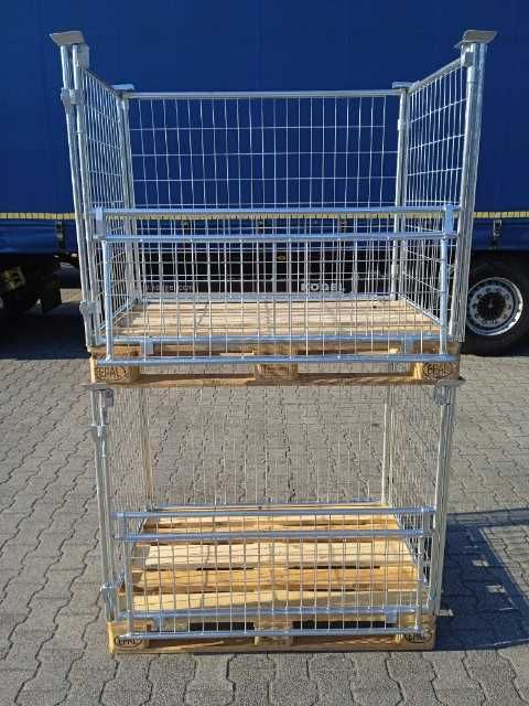 OCYNK- Kosz magazynowy stalowy 890h, jak gitterbox- NOWE, cena brutto