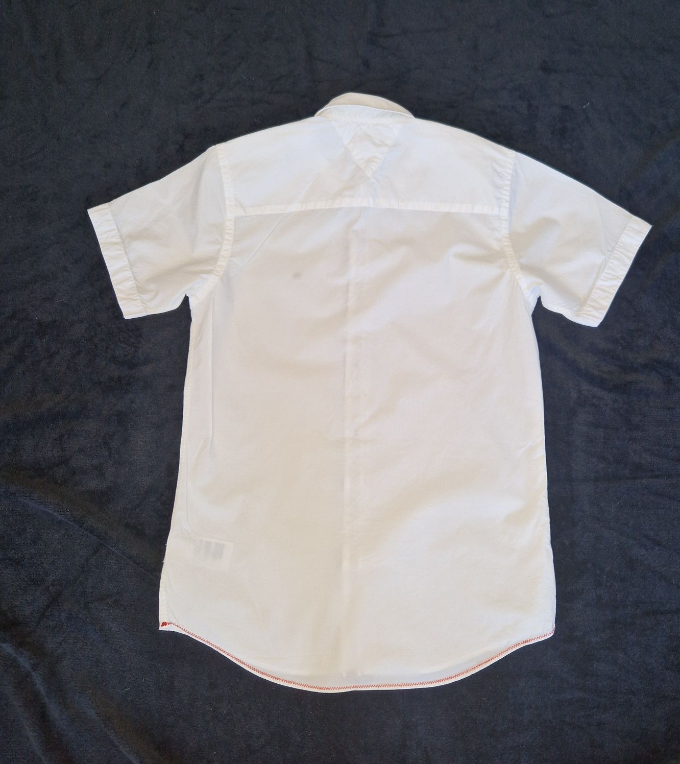 Tommy Hilfiger oryginalna koszula biała S krótki rekaw