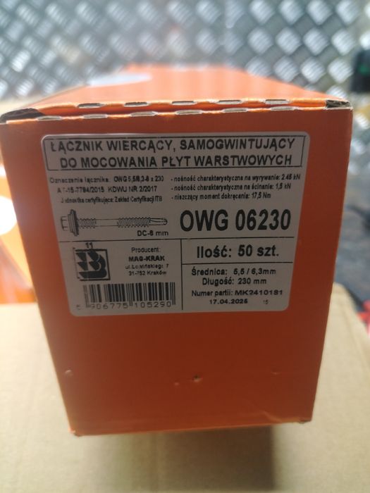 Wkręty do płyt warstwowych 230 Mag-Krak