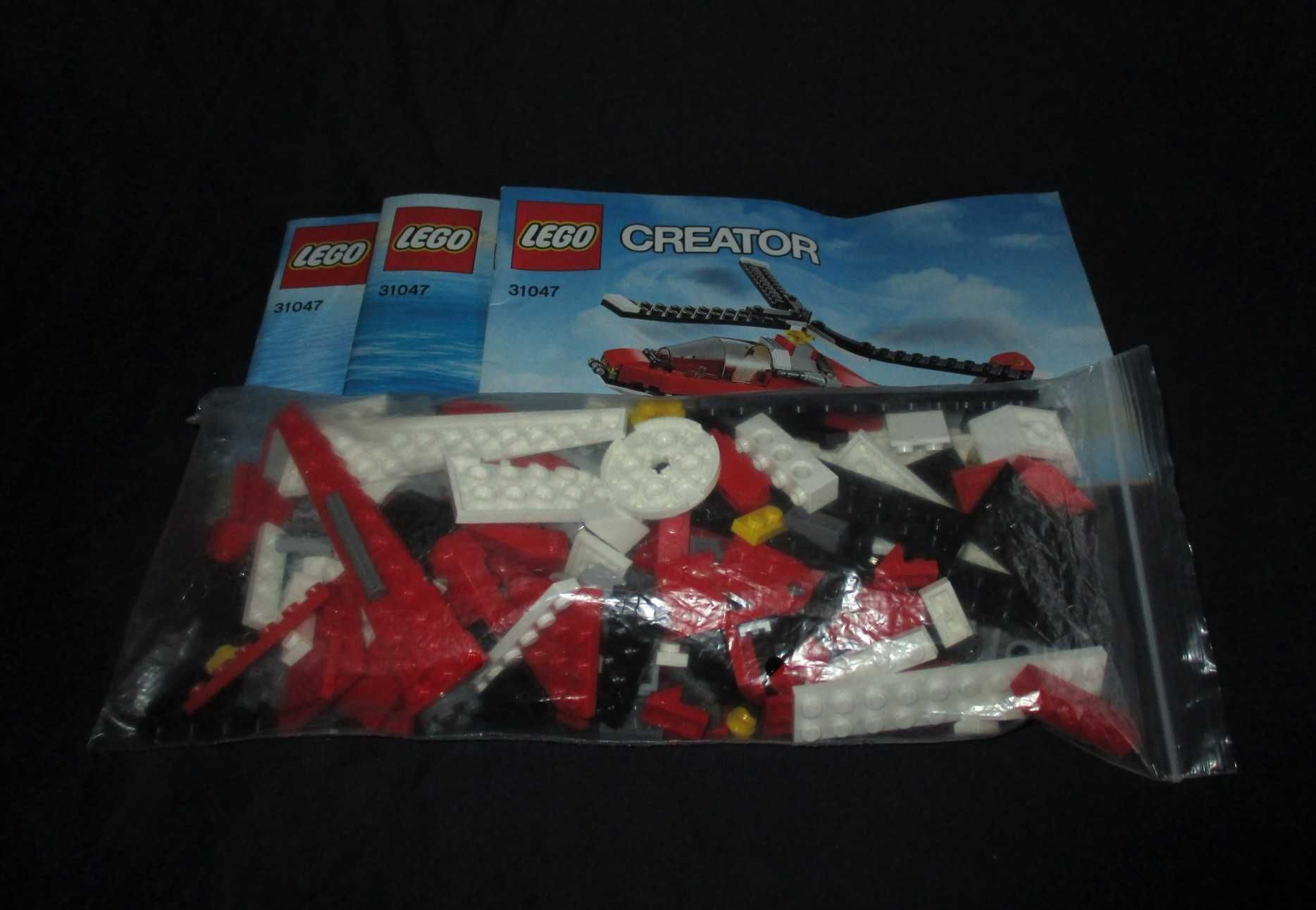 Lego Creator 31047 Avião a Hélice Hidroavião Helicóptero 3 em 1