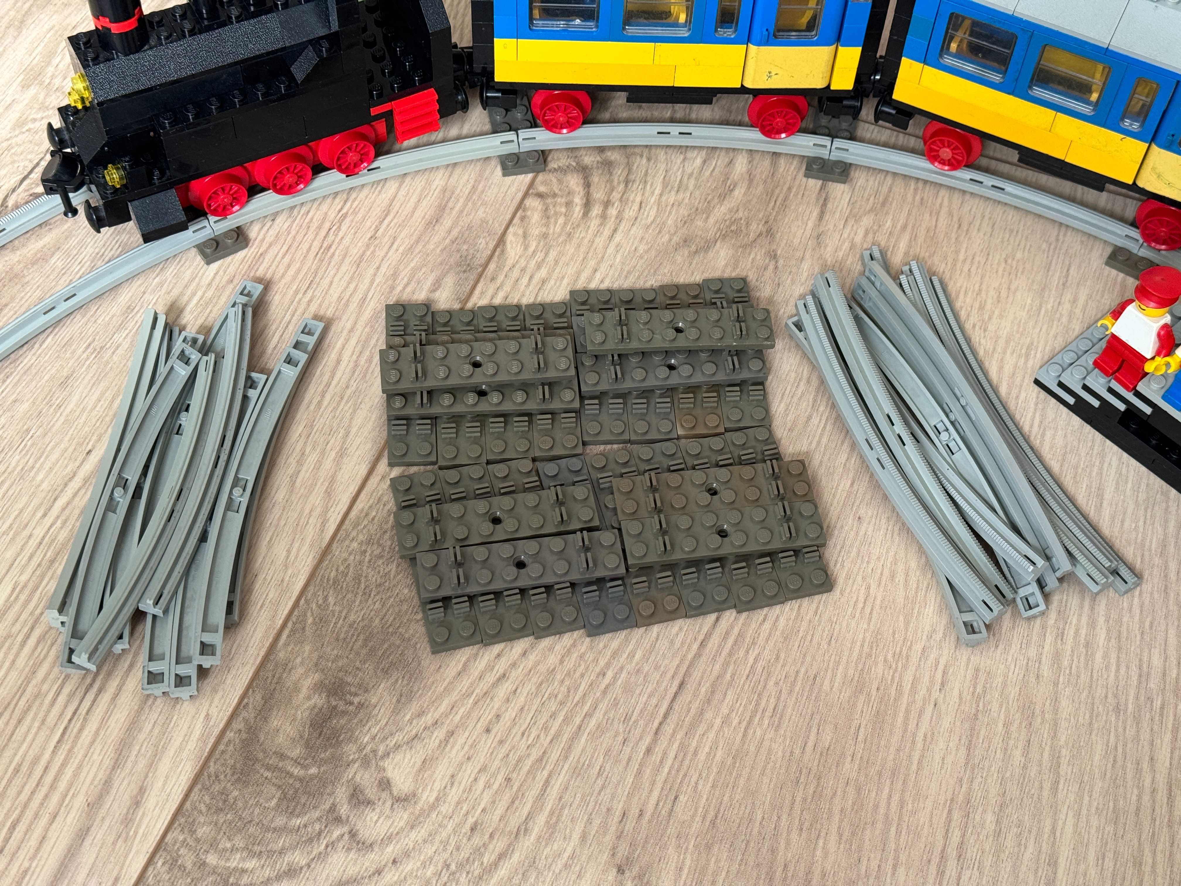 LEGO Town 7710 Passenger Steam Train Pociąg Parowy 1980 rok Tory Stary