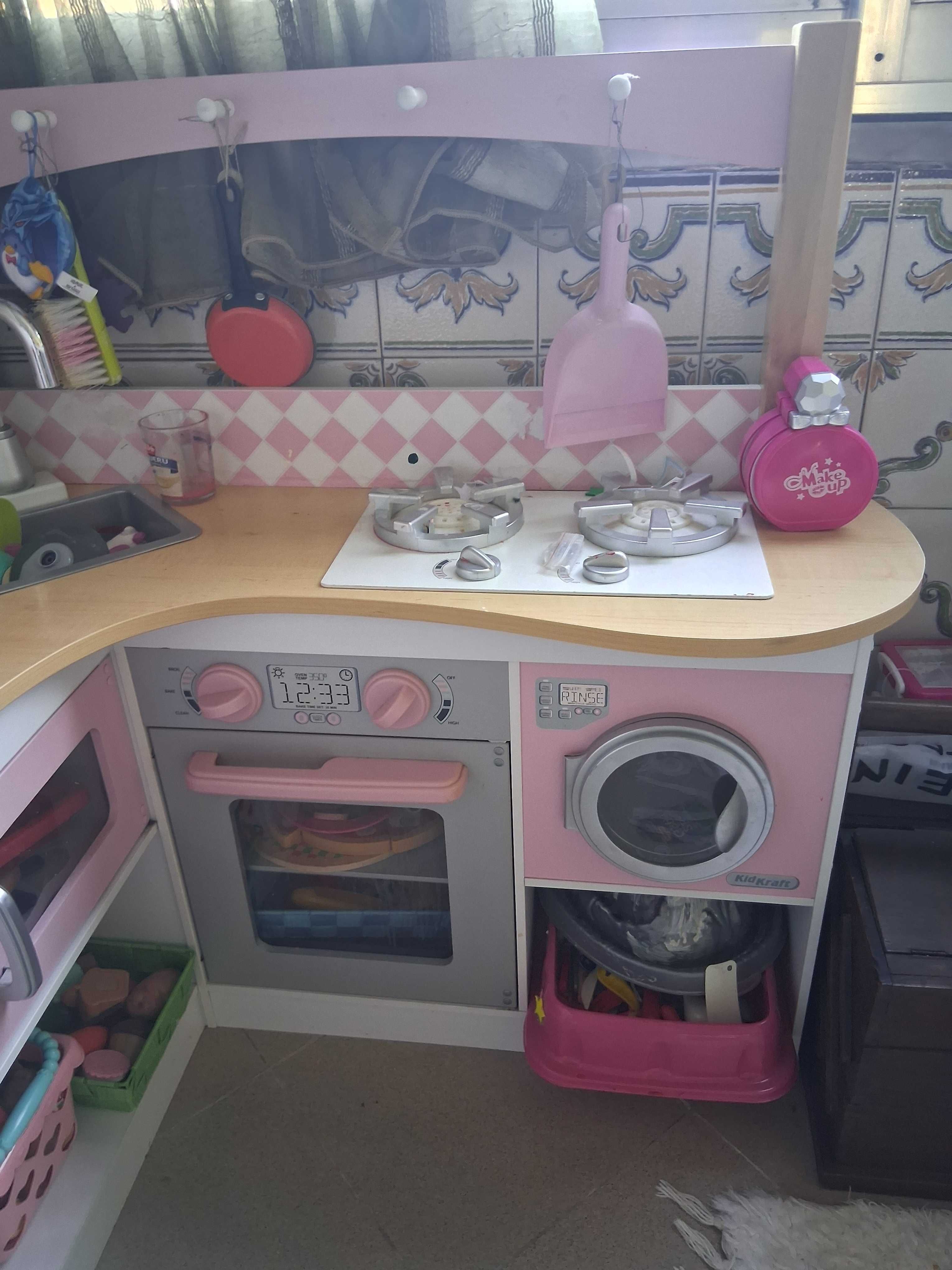 Cozinha brincar rosa