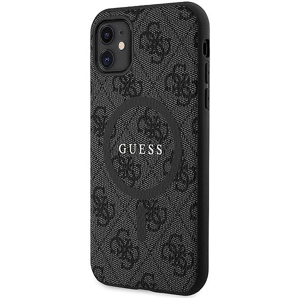 Etui Guess 4G Collection Leather Metal Logo MagSafe na iPhone 11 / XR