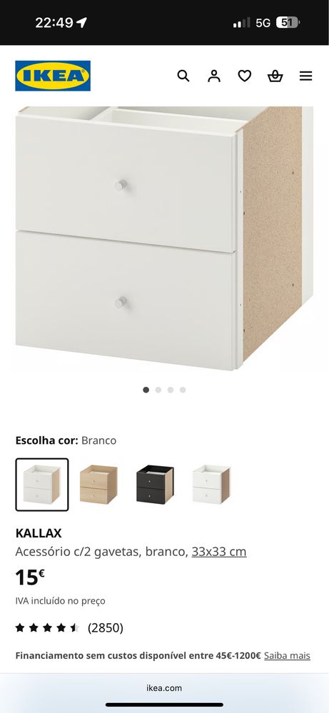 Movel tv kallax ikea com acessórios