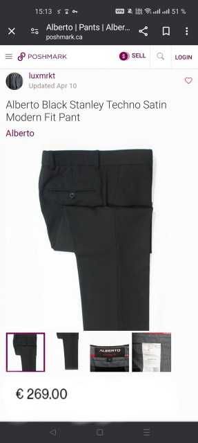 Джинсы брюки Alberto Stanley techno satin Germany w40 stretch black.