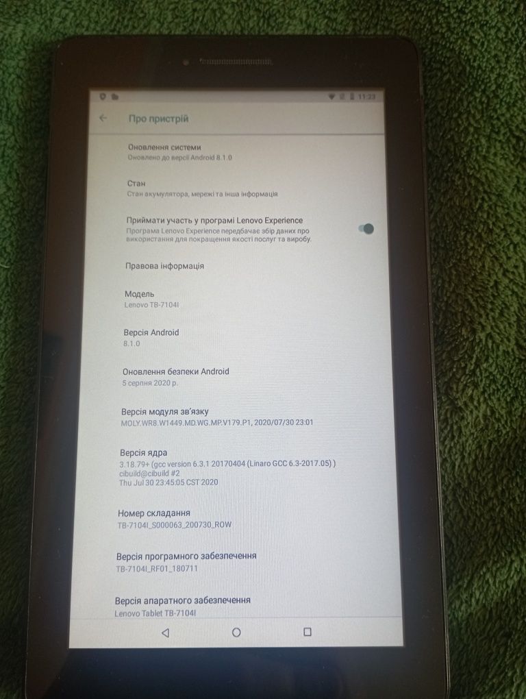Продаю планшет Lenowo TB-7104