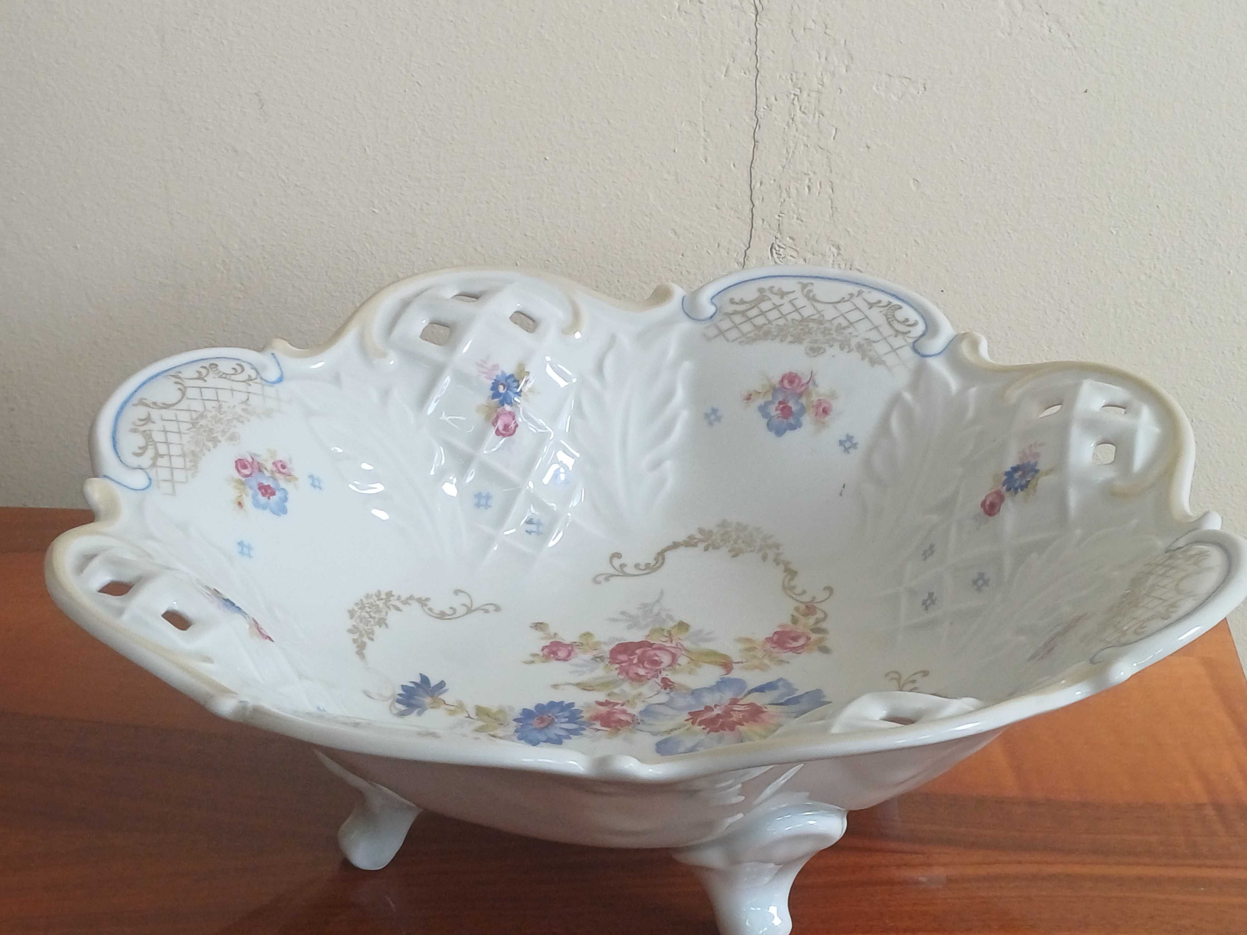 Patera porcelana sygnowana koroną śred.27,5cm (P.512)