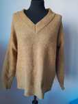 Sweter sweterek khaki zielony luźny S M L 38 36 40