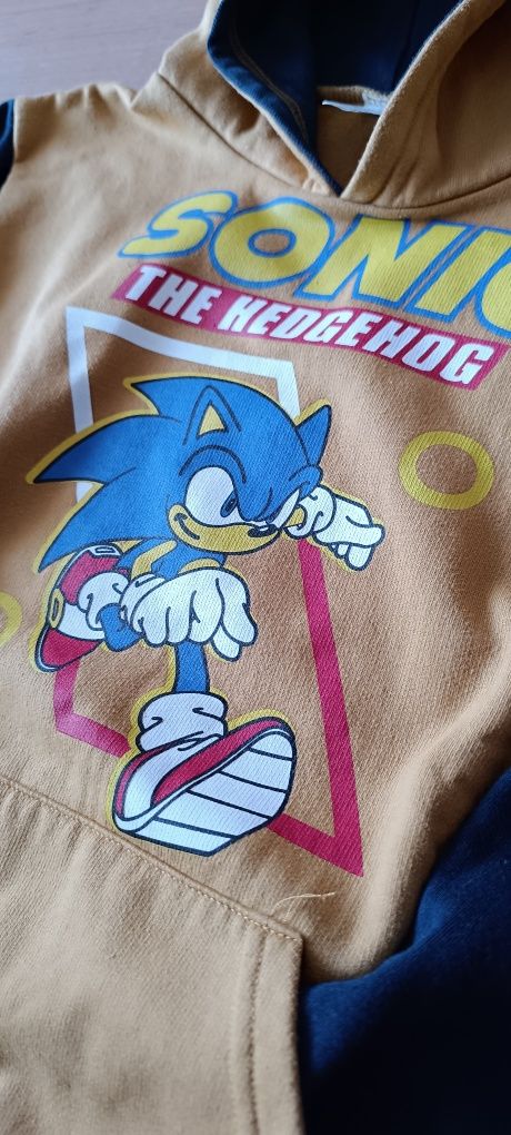 Camisola com capuz Sonic - 10 anos