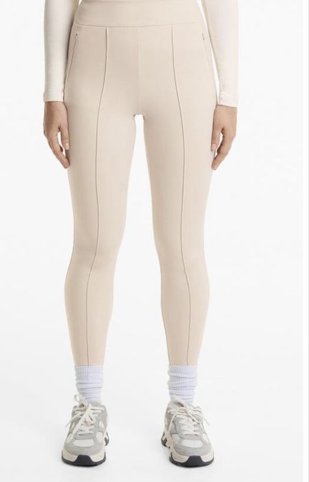 Нові лосини легінси Oysho Ойшо молочні бежеві M оригінал хутро мінус 7