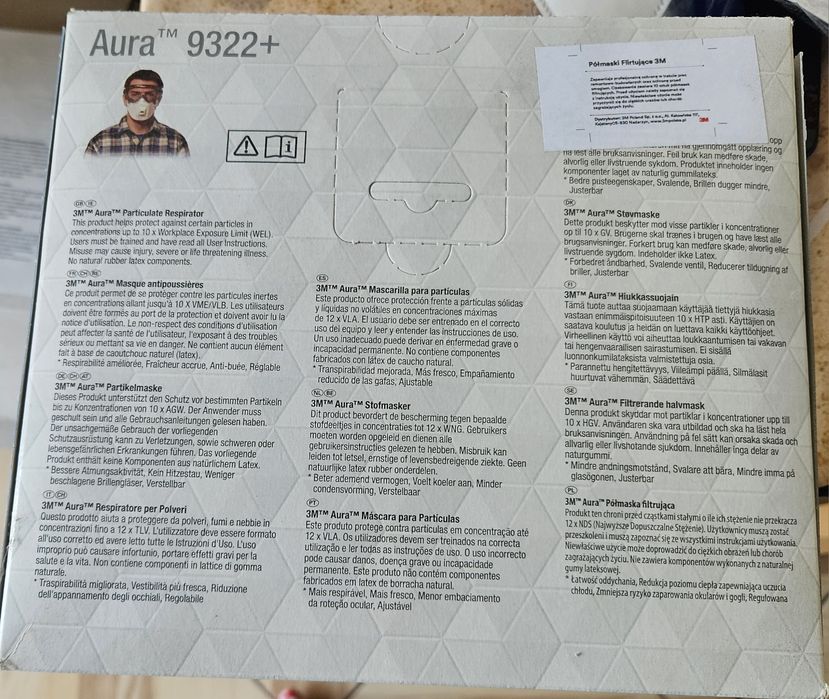 Półmaska filtrująca 3M 9322+ Aura