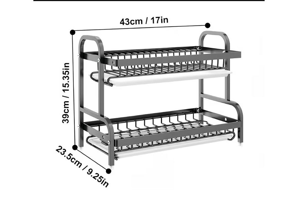 Ociekacz do naczyń, stojak do suszenia naczyń , 2-poziomowy