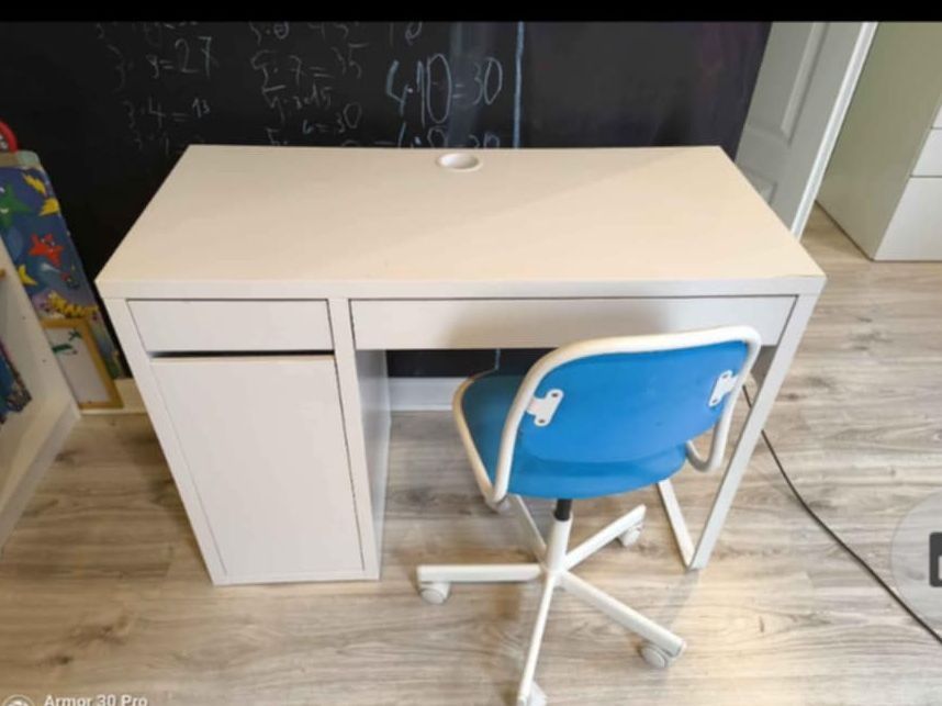Zestaw Ikea Biuro Micke Krzesło Orfjall