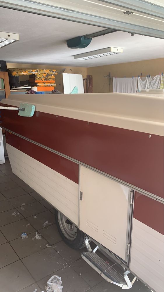 Rolote dobrável de venda de comida