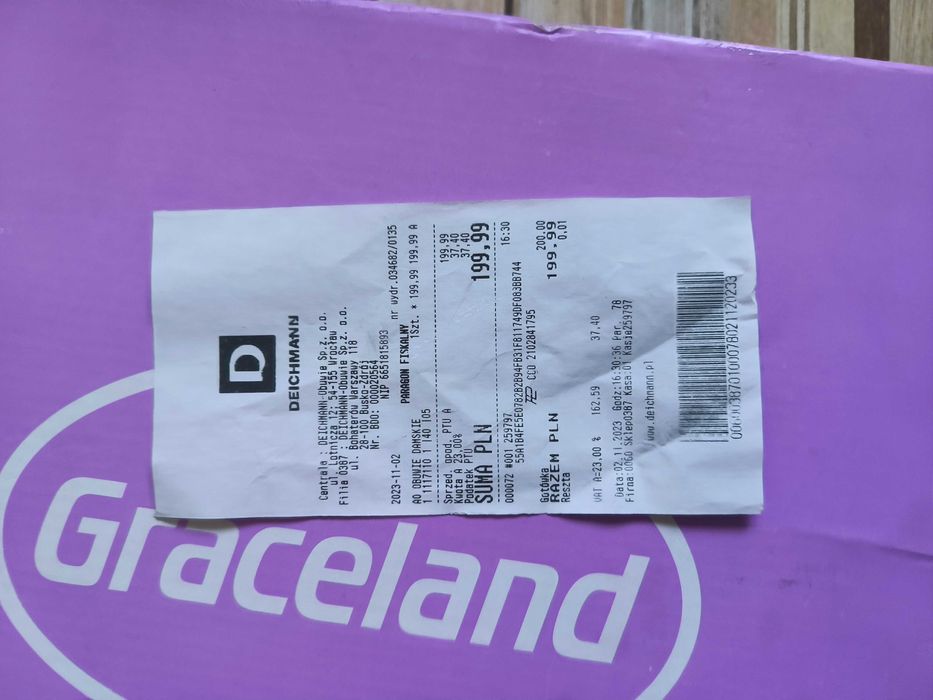 Lakierkowe trapery 40 Deichmann