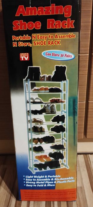 Składany stojak na buty, w którym zmieści się 30 par