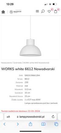 Lampa żyrandol WORKS white 6612 Nowodvorski